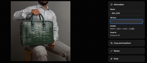 Leather Talks high image file sizes and missing alt text