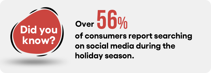 Social Media Marketing Statistics, Festive marketing, graphic