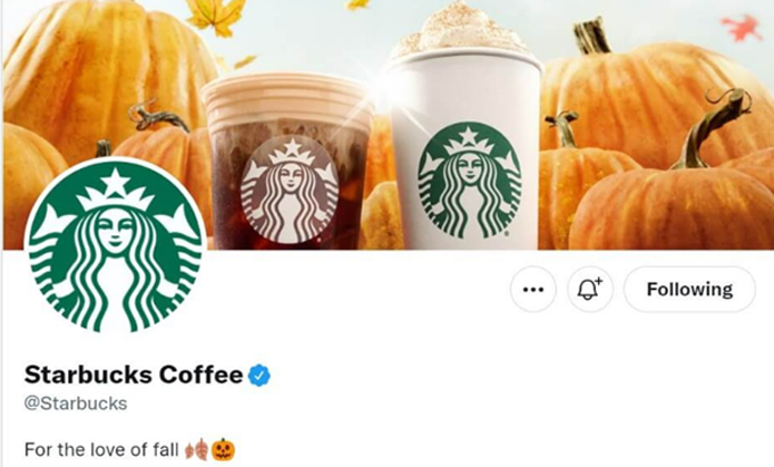 Starbucks Halloween Twitter banner