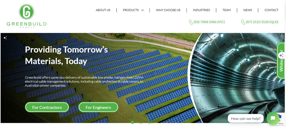 Greenbuild Supply Homepage