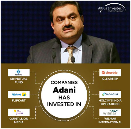 Companies Gautam Adani has invested in