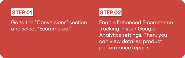 Google Analytics Enhanced Ecommerce Steps