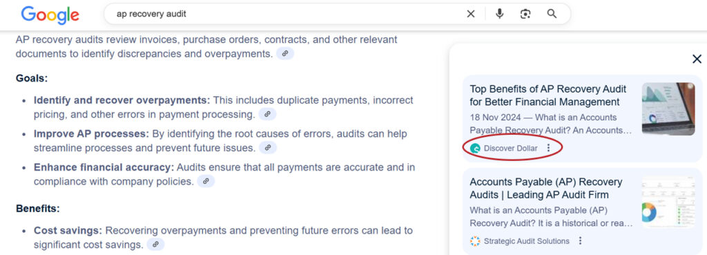 AI search query