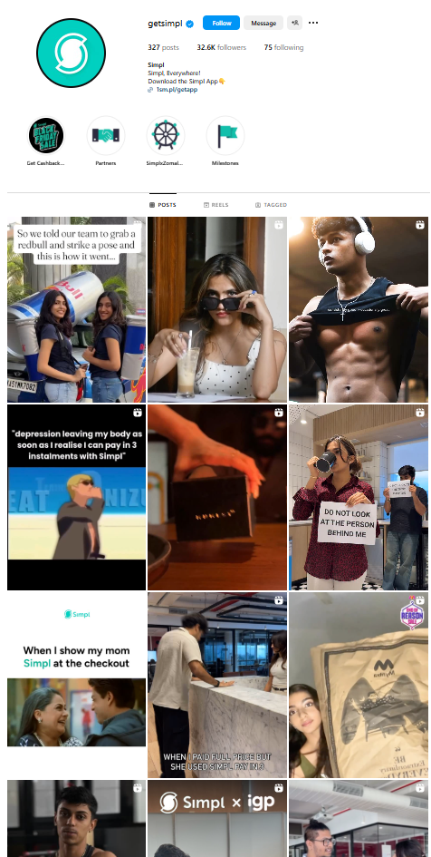Simpl instagram