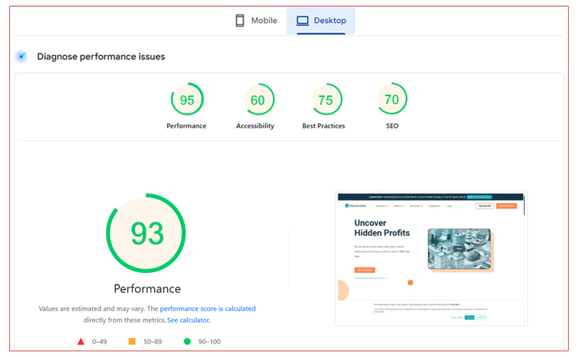 desktop optimized performance