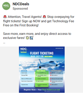 NDC Deals meta ads 2